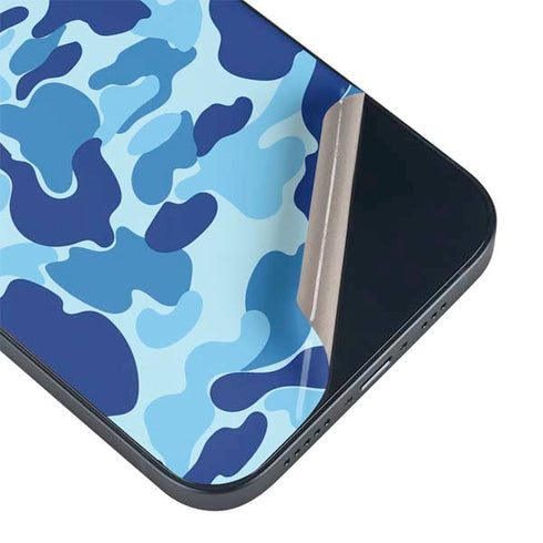 Light Blue Street Camo iPhone Skins